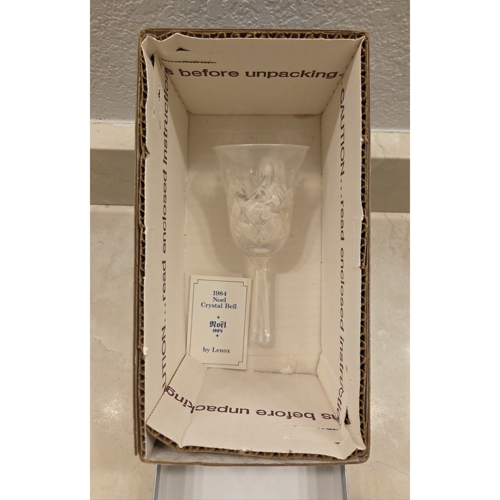 New! Lenox Crystal 1984 Noel Bell - Christmas Bell‎ - New In Box